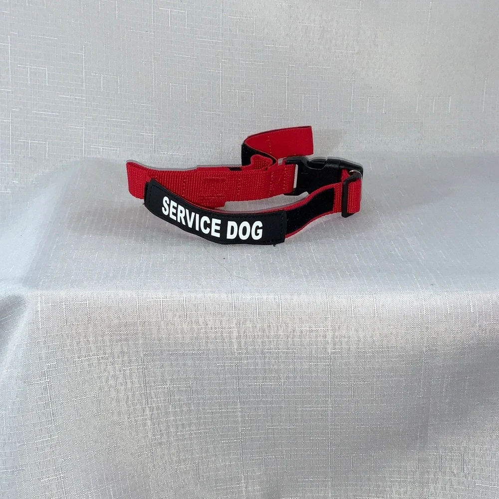 822 10/$50🏄🏻‍♀️ NEW! Small Red Service Dog Collar Harness